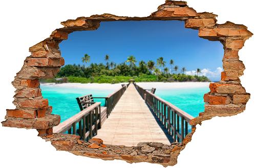 Tropical Destination - Maldives - Pier For Paradise Island
