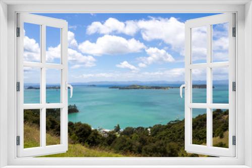 Fototapeta Naklejka Na Ścianę Okno 3D - Beautiful New Zealand Bay Island Lanscape looking over Man O War Bay, Waiheke Island, New Zealand