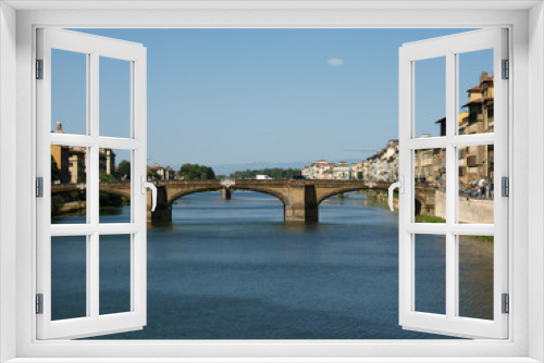 Florence - the Arno river seen from Ponte Vecchio