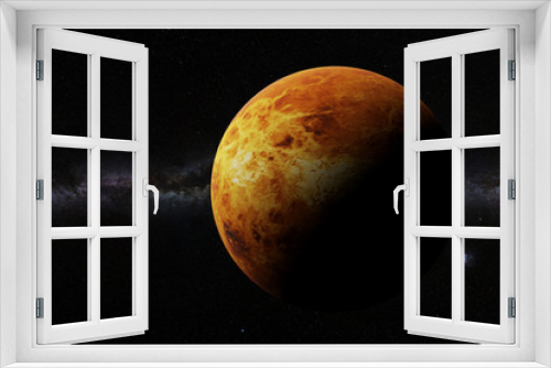 Fototapeta Naklejka Na Ścianę Okno 3D - planet Venus and the galaxy