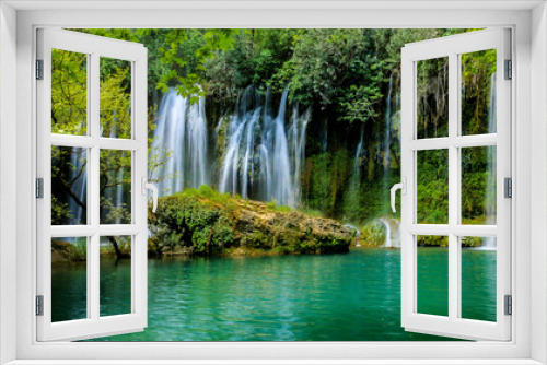 Fototapeta Naklejka Na Ścianę Okno 3D -  waterfall forest water nature naturel sightseeing recreation