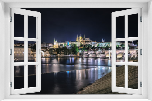 The Old Town of Prague, The Czech Republic at night.