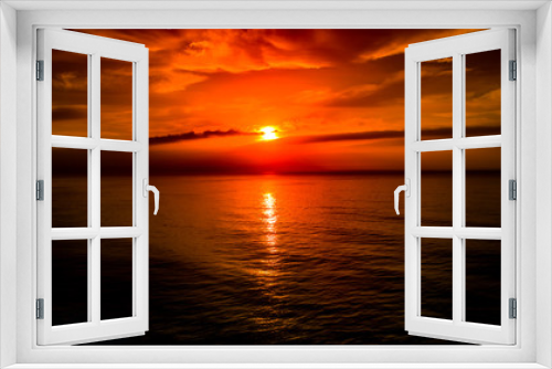 Fototapeta Naklejka Na Ścianę Okno 3D - Ocean Sunrise