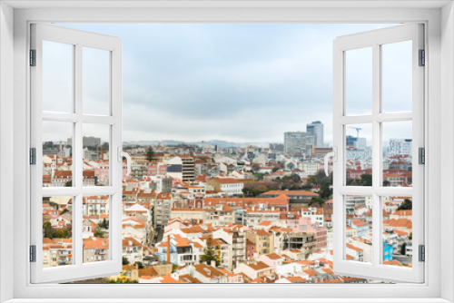 Fototapeta Naklejka Na Ścianę Okno 3D - panoramic historic architectural Lisbon, Portugal