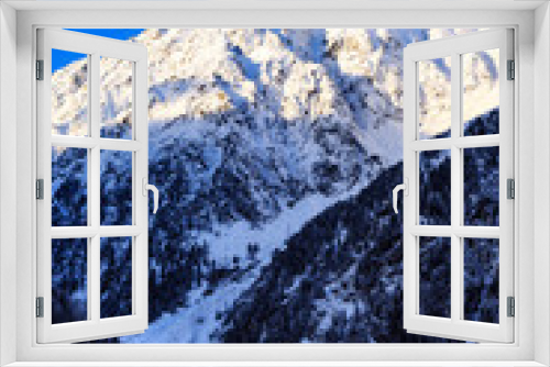 Fototapeta Naklejka Na Ścianę Okno 3D - snowcapped mountains