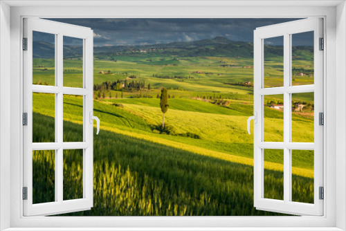 Fototapeta Naklejka Na Ścianę Okno 3D - Tuscany spring landscape