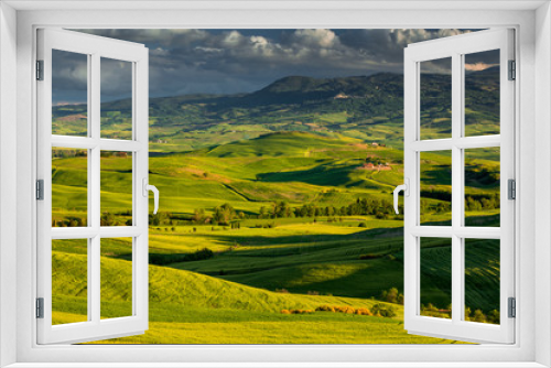 Fototapeta Naklejka Na Ścianę Okno 3D - Tuscany spring landscape