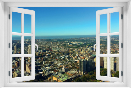 Fototapeta Naklejka Na Ścianę Okno 3D - Ausblick aus Radioturm in Sydney