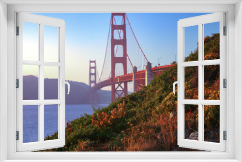Fototapeta Naklejka Na Ścianę Okno 3D - Golden Gate Bridge of San Francisco