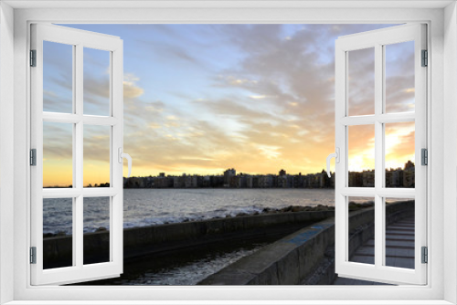 Fototapeta Naklejka Na Ścianę Okno 3D - Sunset 001