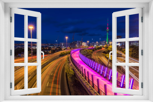 Fototapeta Naklejka Na Ścianę Okno 3D - Auckland city view