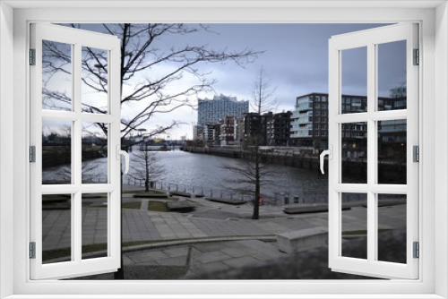 Fototapeta Naklejka Na Ścianę Okno 3D - Hafencity, Hamburg, Germany