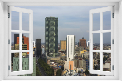 Fototapeta Naklejka Na Ścianę Okno 3D - Paseo de La Reforma Square - Mexico City, Mexico