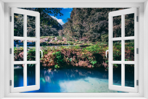 Fototapeta Naklejka Na Ścianę Okno 3D - Tropical Oasis