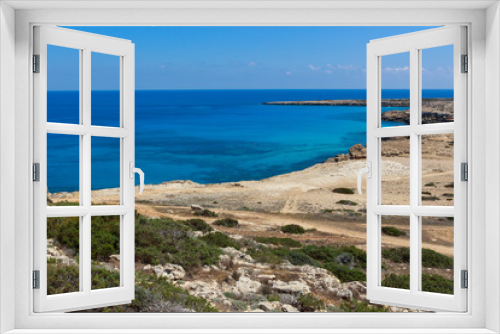Fototapeta Naklejka Na Ścianę Okno 3D - Summer sea landscape at Cyprus