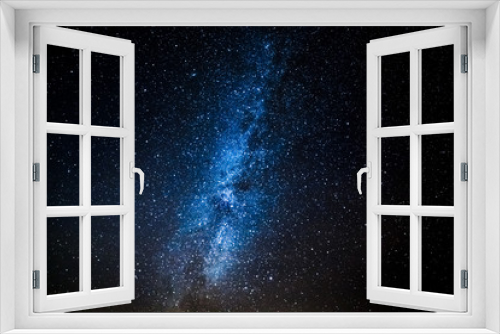 Fototapeta Naklejka Na Ścianę Okno 3D - Blue Milky way with million stars at night