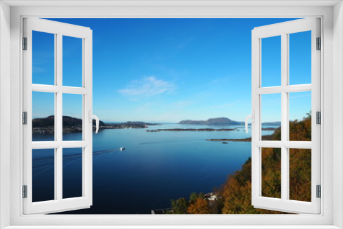 Fototapeta Naklejka Na Ścianę Okno 3D - View from Aksla Ålesund Norway