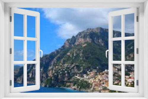 Fototapeta Naklejka Na Ścianę Okno 3D - イタリア、アマルフィの風景