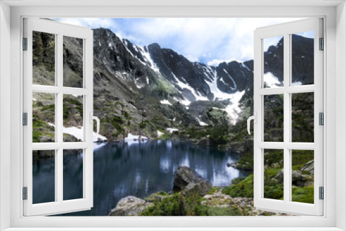 Fototapeta Naklejka Na Ścianę Okno 3D - Snowy Lake