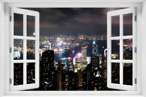 Fototapeta Naklejka Na Ścianę Okno 3D - Hongkong 