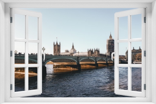 Fototapeta Naklejka Na Ścianę Okno 3D - Big Ben and Houses of Parliament, London, UK