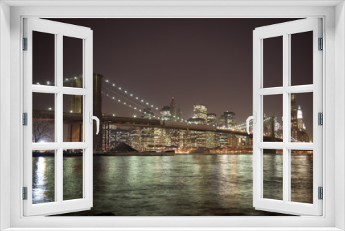 Fototapeta Naklejka Na Ścianę Okno 3D - Brooklyn bridge, New York