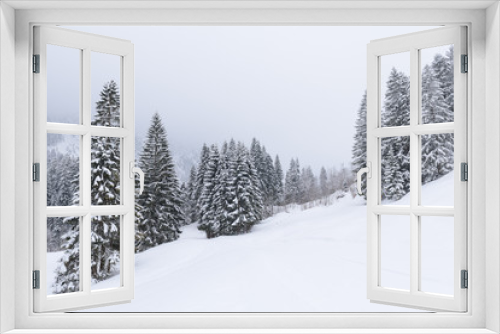 Fototapeta Naklejka Na Ścianę Okno 3D - winter wonderland in Austria 
