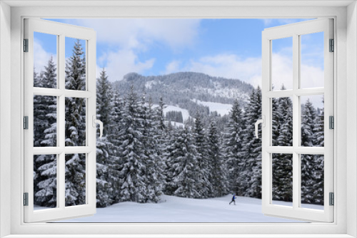 Fototapeta Naklejka Na Ścianę Okno 3D - winter wonderland in Austria 