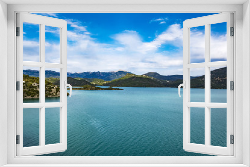 Fototapeta Naklejka Na Ścianę Okno 3D - Lake Kremasta, Evrytania region, Greece