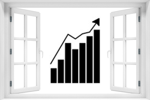 growth chart icon. Element of simple icon for websites, web design, mobile app, info graphics. Signs and symbols collection icon for design and development