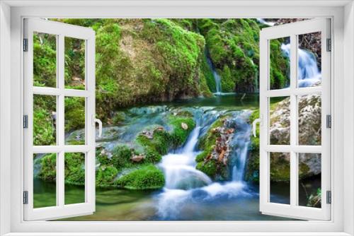 Fototapeta Naklejka Na Ścianę Okno 3D - beautiful water cascade