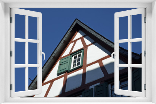 Fototapeta Naklejka Na Ścianę Okno 3D - meisenheim am glan, fachwerkhausgiebel