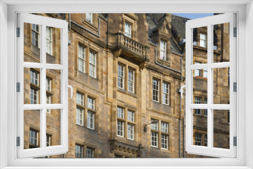 Fototapeta Naklejka Na Ścianę Okno 3D - typical architecture in Edinburgh UK