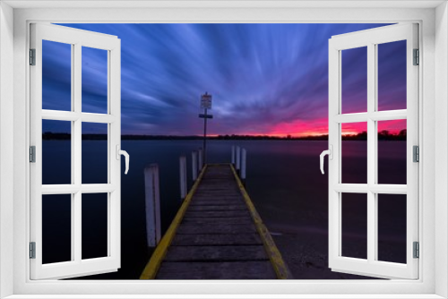 Fototapeta Naklejka Na Ścianę Okno 3D - Bancroft Bay jettyat sunrise