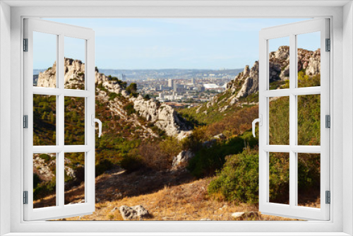 Fototapeta Naklejka Na Ścianę Okno 3D - Blick auf Marseille
