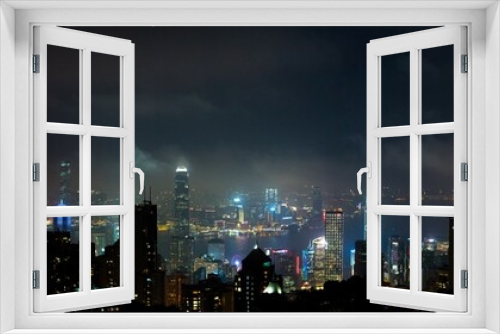 Fototapeta Naklejka Na Ścianę Okno 3D - Hong Kong Skyline | The Peak