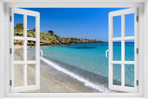 Fototapeta Naklejka Na Ścianę Okno 3D - Fragokastello Beach, Crete, Greece