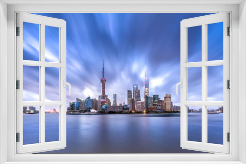 Fototapeta Naklejka Na Ścianę Okno 3D - Shanghai skyline and cityscape