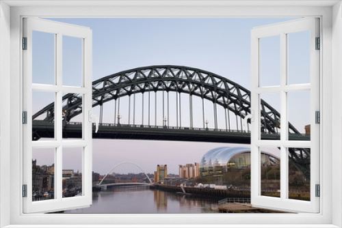 Fototapeta Naklejka Na Ścianę Okno 3D - Bridges on the River Tyne Gateshead, Newcastle