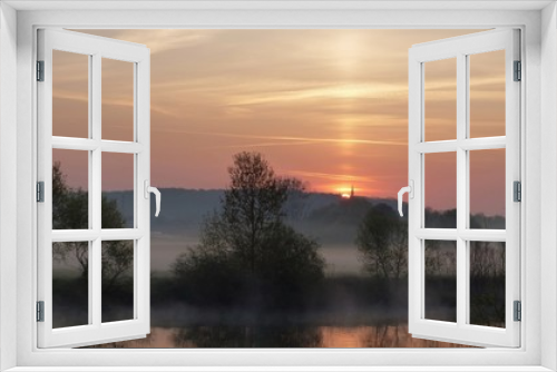 Fototapeta Naklejka Na Ścianę Okno 3D - Au levé du soleil