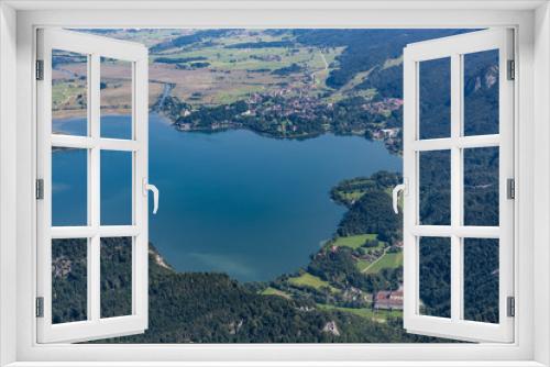 Fototapeta Naklejka Na Ścianę Okno 3D - Kochel am See am Ort Kochelsee gesehen vom Gipfel des Herzogstand