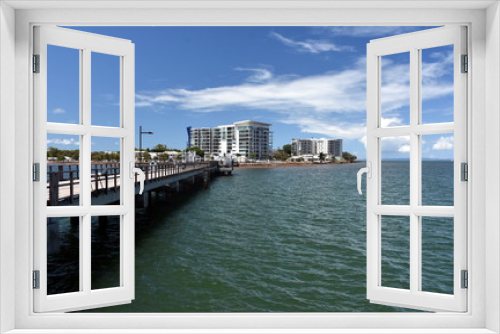 Fototapeta Naklejka Na Ścianę Okno 3D - Woody Point Jetty is one of the Moreton Bay Region's most identifiable landmarks, becoming an iconic part of Redcliffe peninsula's landscape since its construction in 1888.