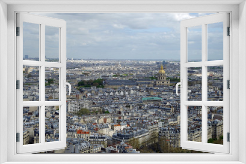 Fototapeta Naklejka Na Ścianę Okno 3D - Aerial view of Paris Cityscape