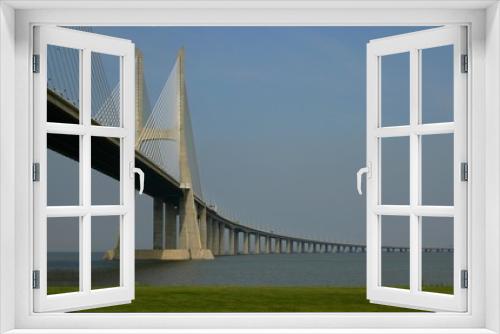Fototapeta Naklejka Na Ścianę Okno 3D - bridge view