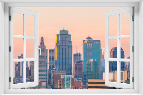 Fototapeta Naklejka Na Ścianę Okno 3D - View of Kansas City skyline in Missouri