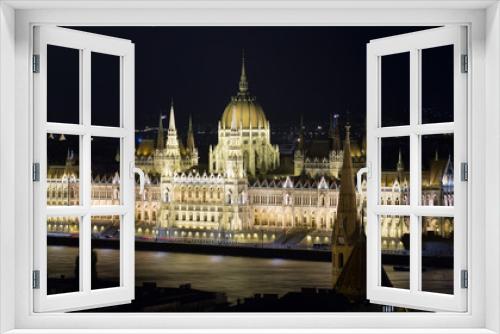 Photo of night light of Parlament in Budapest in Hungary