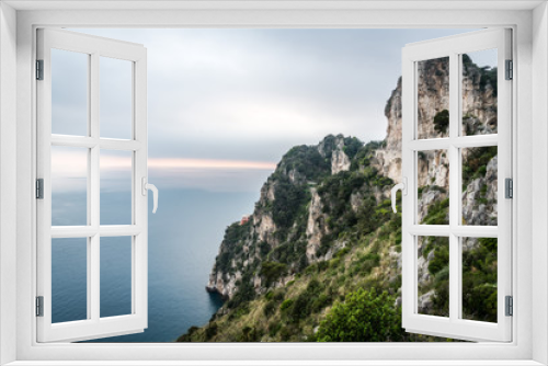 Fototapeta Naklejka Na Ścianę Okno 3D - Panorama Costiera Amalfitana