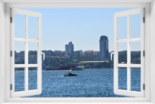 Fototapeta Naklejka Na Ścianę Okno 3D - Istanbul City View Panorama Blue Water