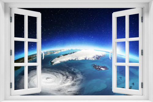 Fototapeta Naklejka Na Ścianę Okno 3D - Atlantic cyclone. 3D rendering
