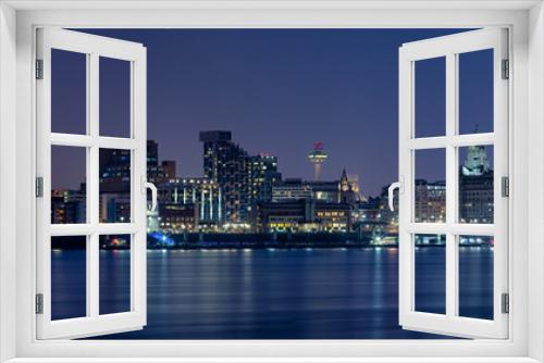 Fototapeta Naklejka Na Ścianę Okno 3D - Liverpool Skyline